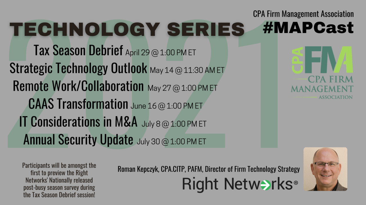 Technology Series with Roman Kepczyk, CPA.CITP, CGMA, PAFM