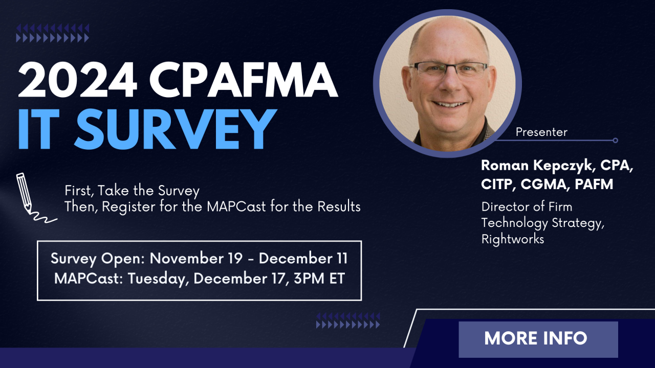 CPAFMA Digitally Driven Firm Survey is Now Open