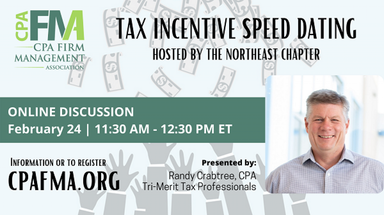 Northeast Chapter Event: Tax Incentive Speed Dating