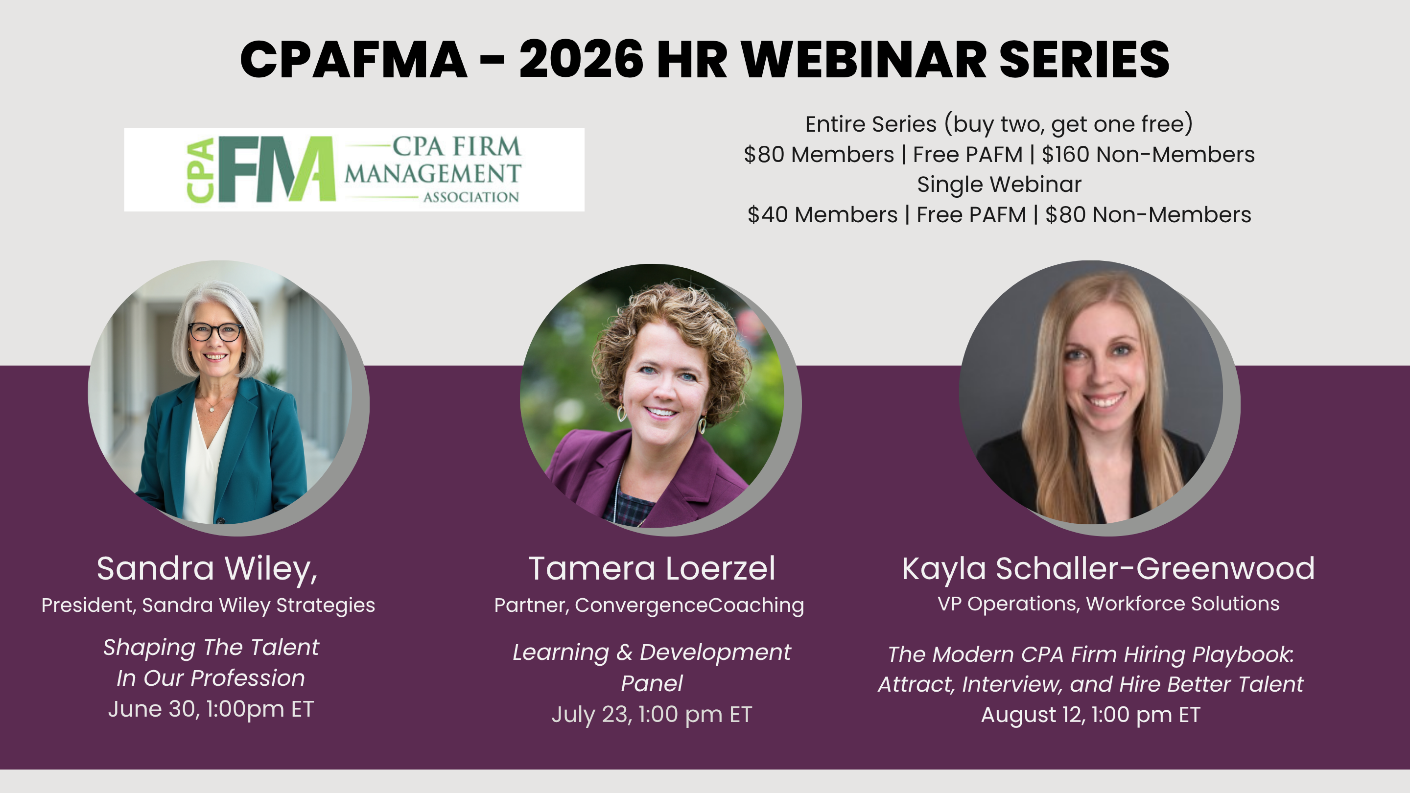 2026 CPAFMA HR Series