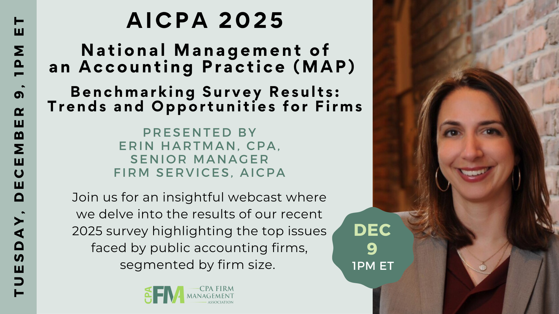 AICPA 2025 National Management of an Accounting Practice (MAP) Benchmarking Survey Results – Trends and Opportunities for Firms